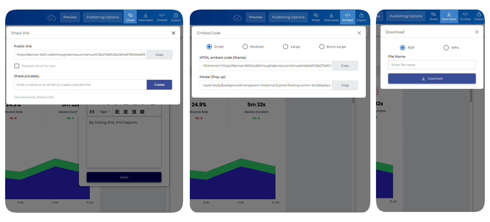 snackwyze clickthrough demos